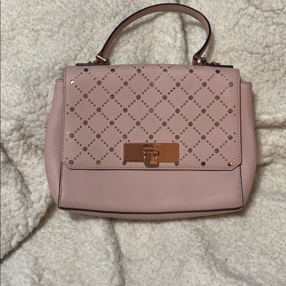 Blush and Rose Gold Michael Kors Purse